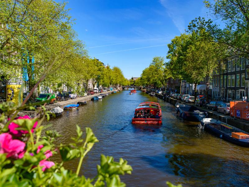 Amsterdam Grachtenfahrt Kanal