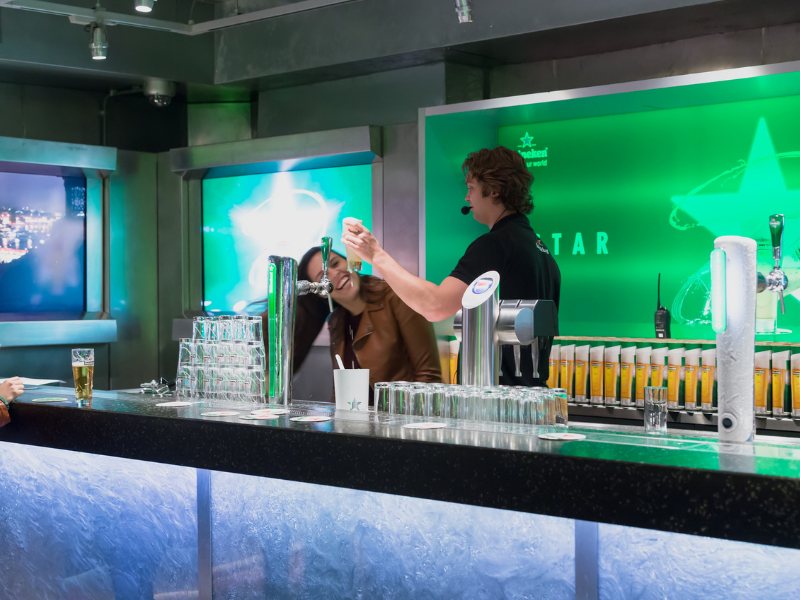 Bar im Heineken Museum Amsterdam