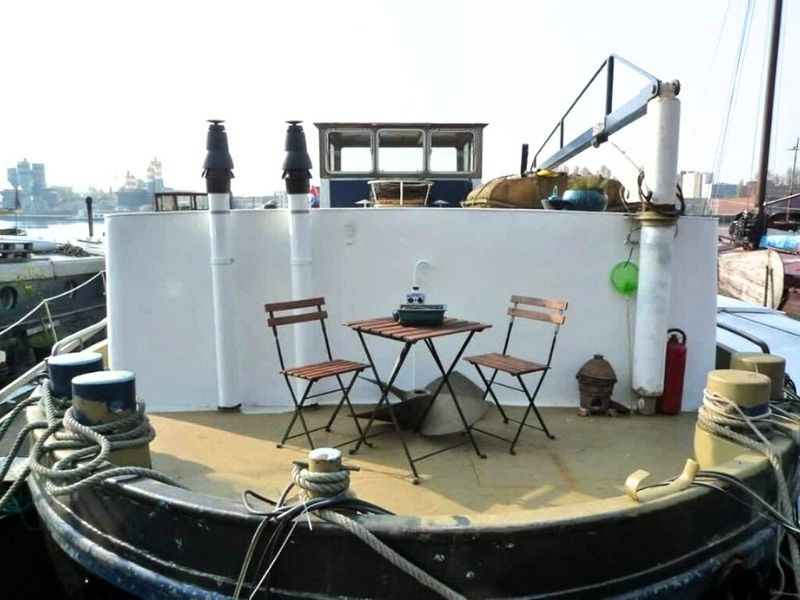 Captains Quarters Hausboot Terrasse