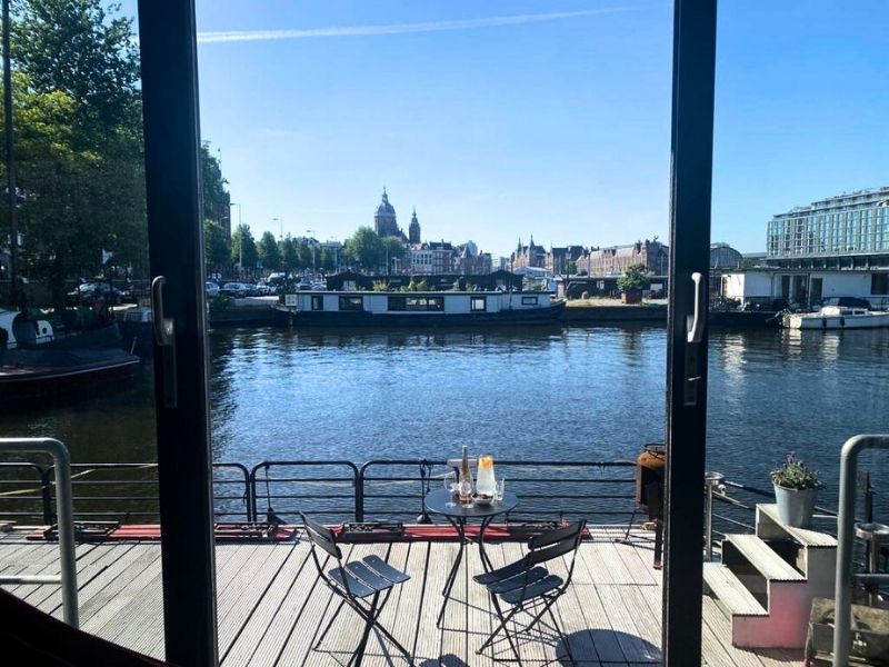 Terrasse Hausboot Romantic SeaShip Amsterdam