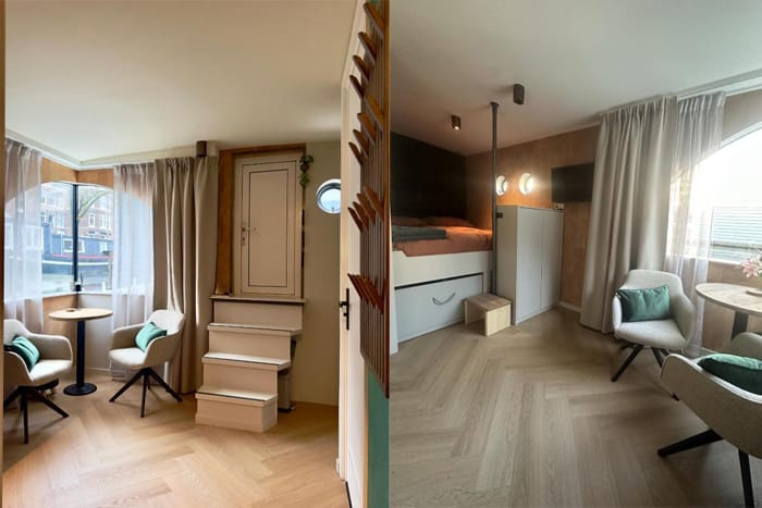 Einrichtung-Hausboot-Cozy-Cabin-Amsterdam