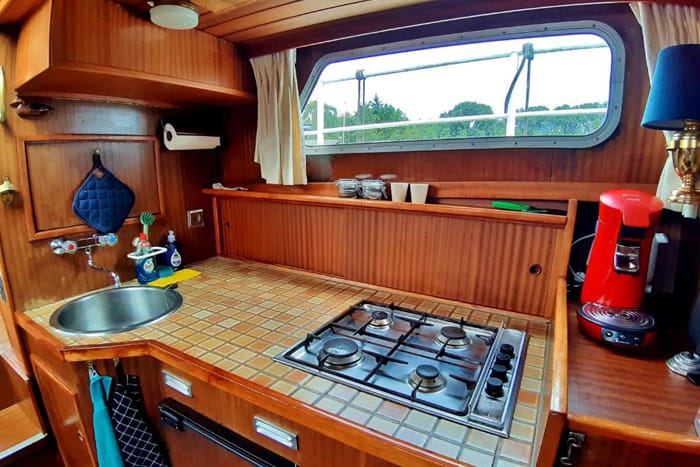 Küche-Amstelle-Hausboot